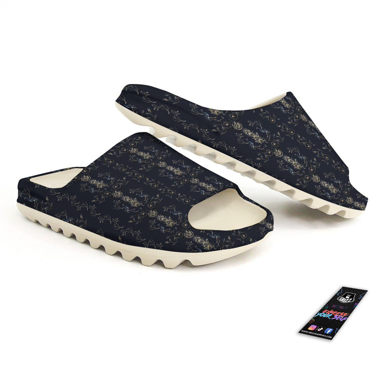 Mosaic Bird Pattern Sandals-grizzshop