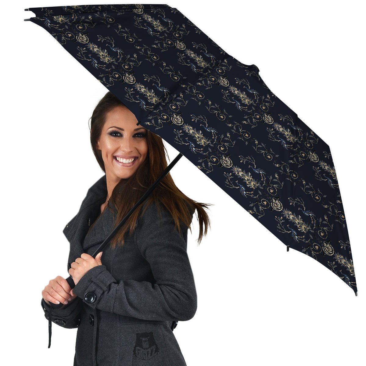 Mosaic Bird Pattern Umbrella-grizzshop