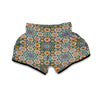 Mosaic Colorful Pattern Print Muay Thai Boxing Shorts-grizzshop