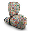 Mosaic Colorful Print Pattern Boxing Gloves-grizzshop