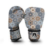 Mosaic Print Pattern Boxing Gloves-grizzshop