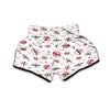 Mosquito Caution Print Pattern Muay Thai Boxing Shorts-grizzshop