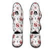 Mosquito Caution Print Pattern Muay Thai Shin Guards-grizzshop