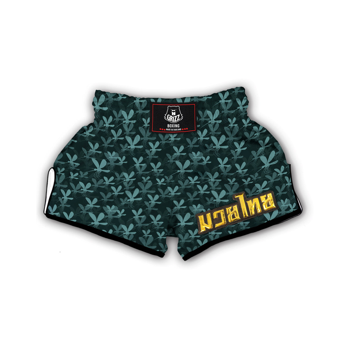 Mosquito Print Pattern Muay Thai Boxing Shorts-grizzshop