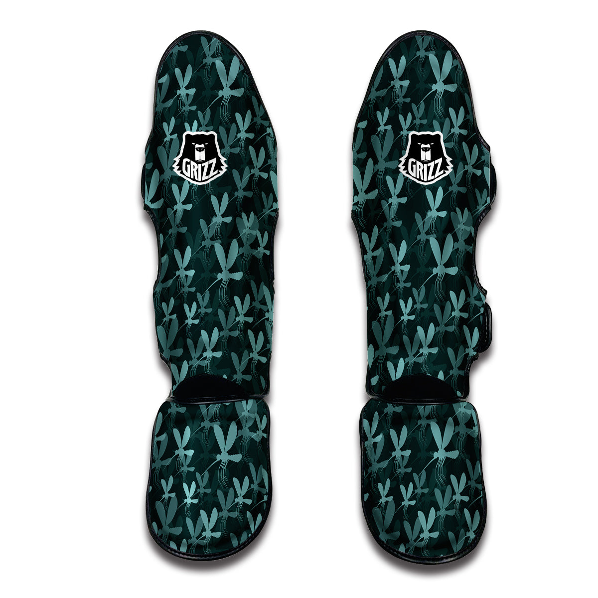 Mosquito Print Pattern Muay Thai Shin Guards-grizzshop