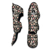 Moth Vintage And Floral Print Pattern Muay Thai Shin Guards-grizzshop