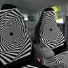 Motion Illusion Angular Swirl Print Car Seat Covers-grizzshop