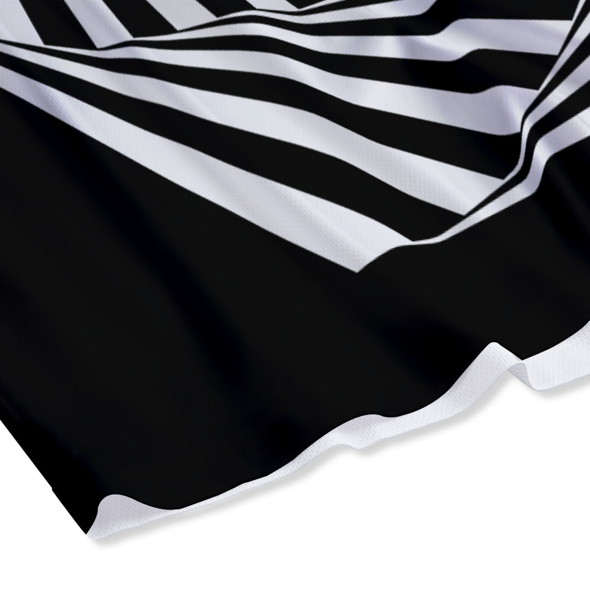 Motion Illusion Angular Swirl Print Mesh Shorts-grizzshop