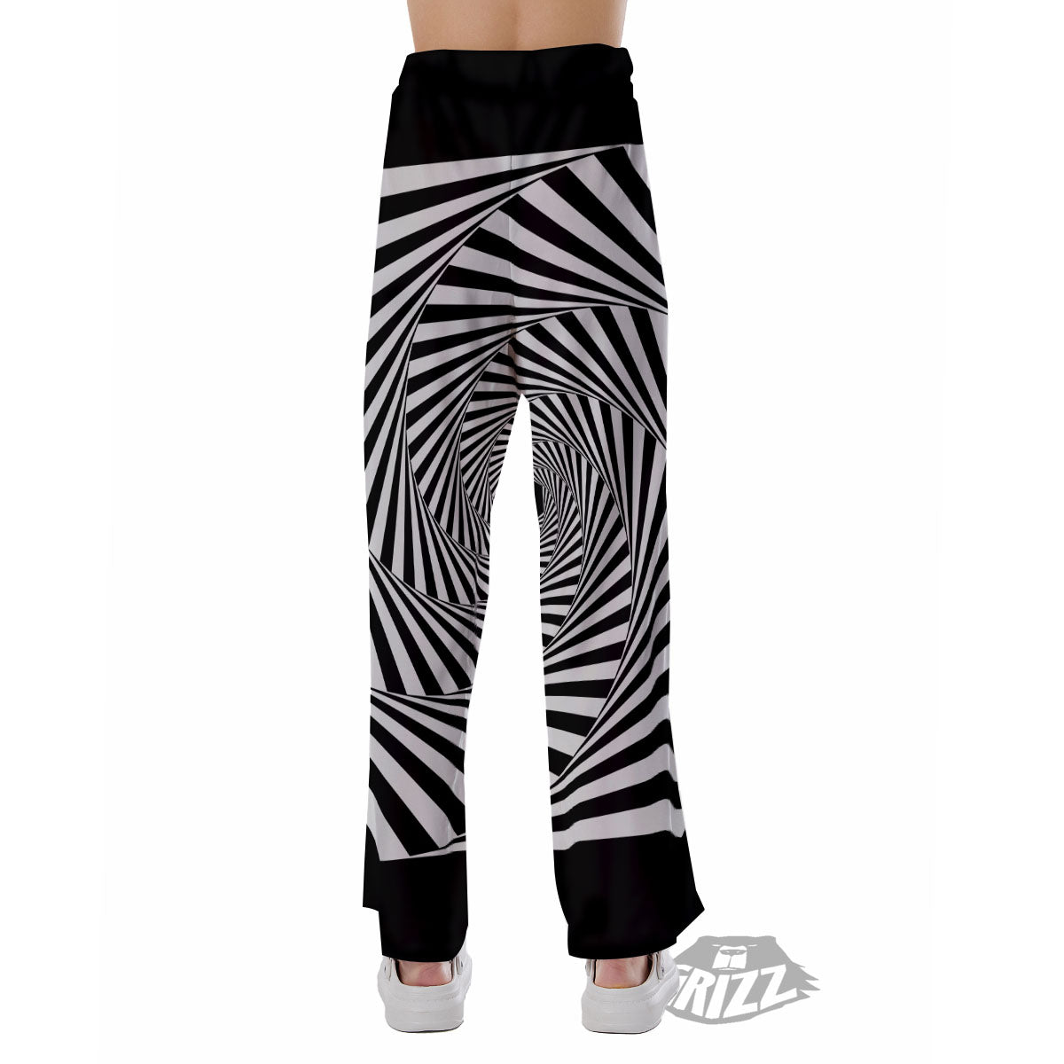 Motion Illusion Angular Swirl Print Pajama Pants-grizzshop