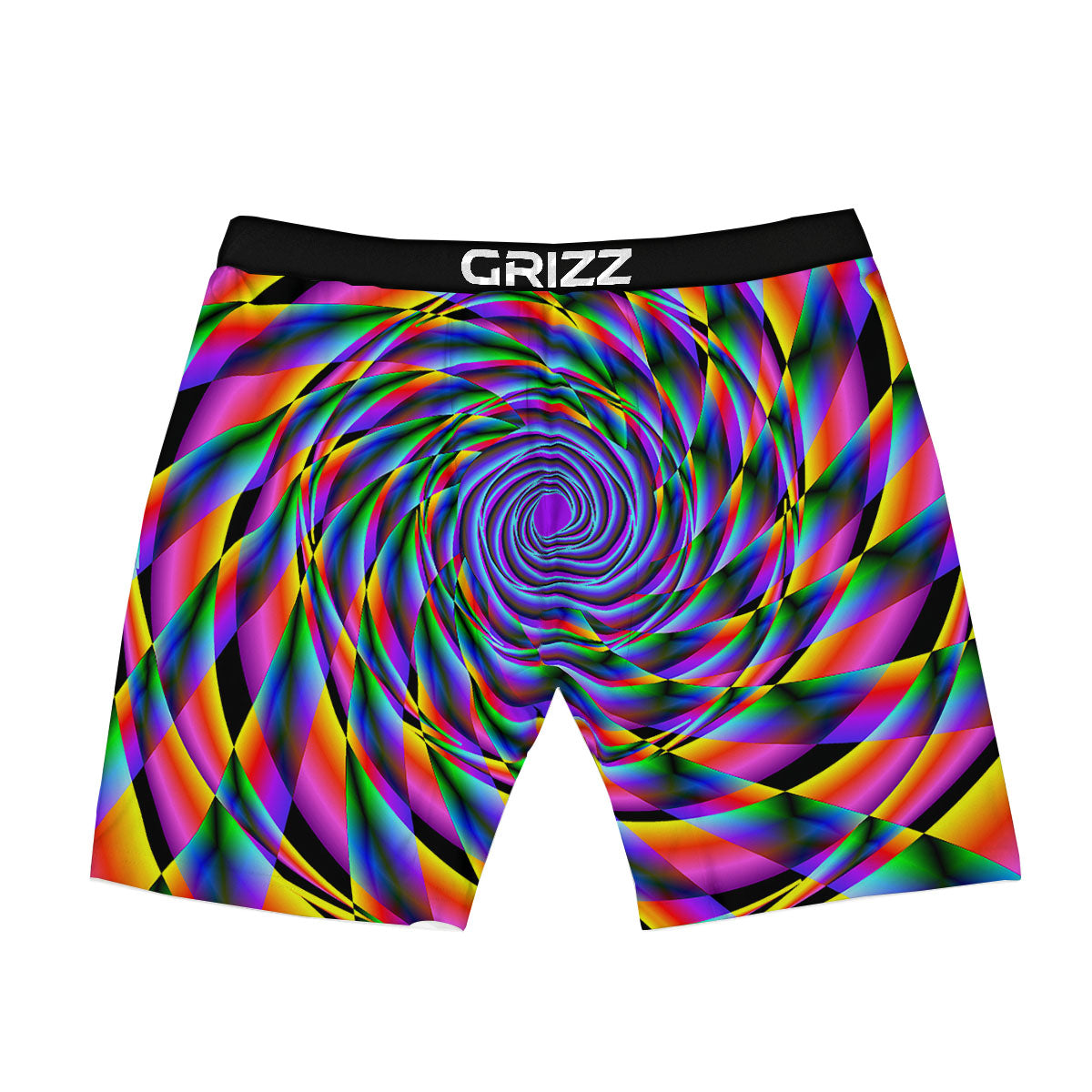 Motion Psychedelic Illusory Print Boxer Briefs-grizzshop