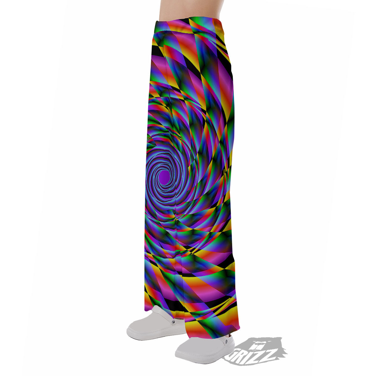 Motion Psychedelic Illusory Print Pajama Pants-grizzshop