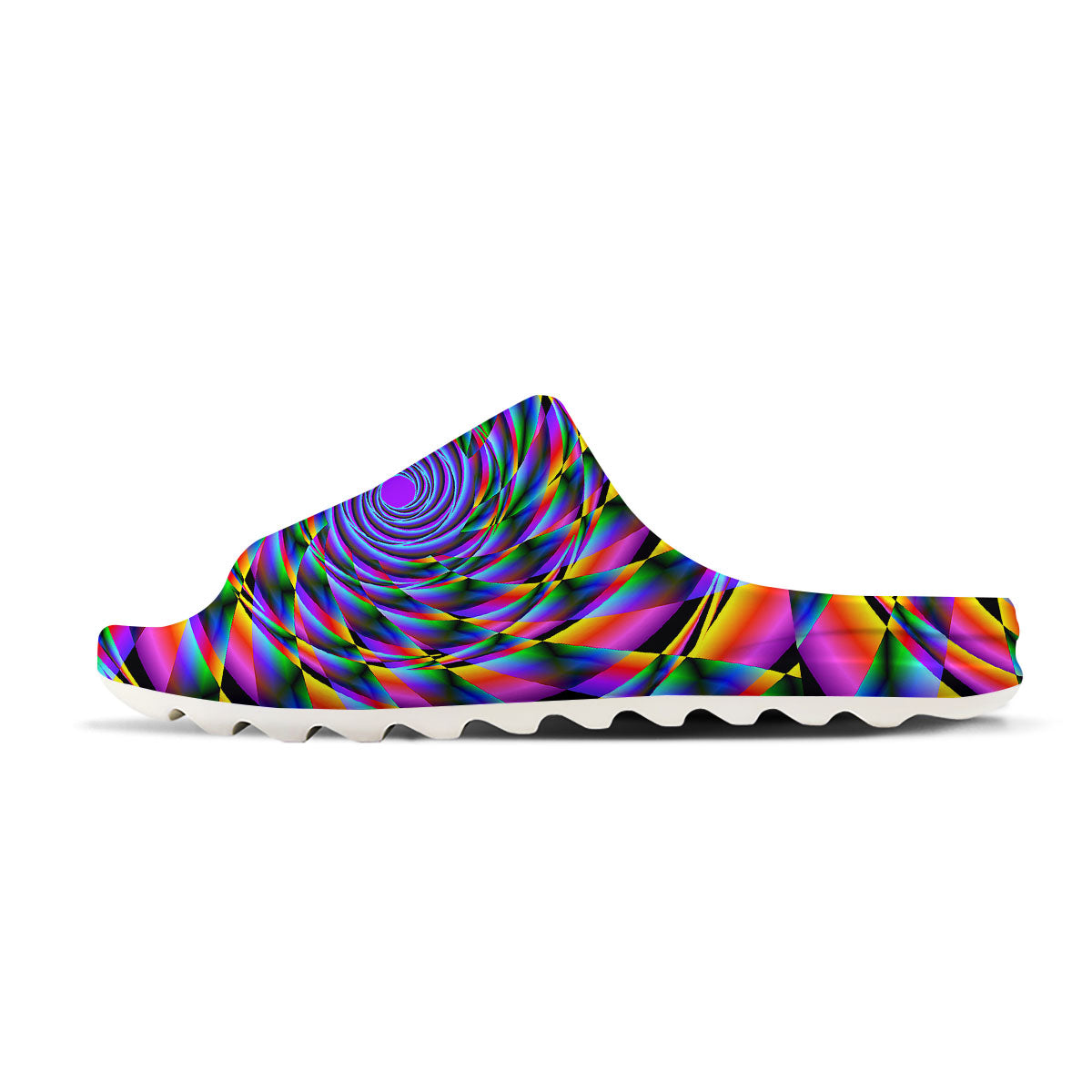 Motion Psychedelic Illusory Print Sandals-grizzshop