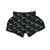 Motocross Print Pattern Muay Thai Boxing Shorts-grizzshop