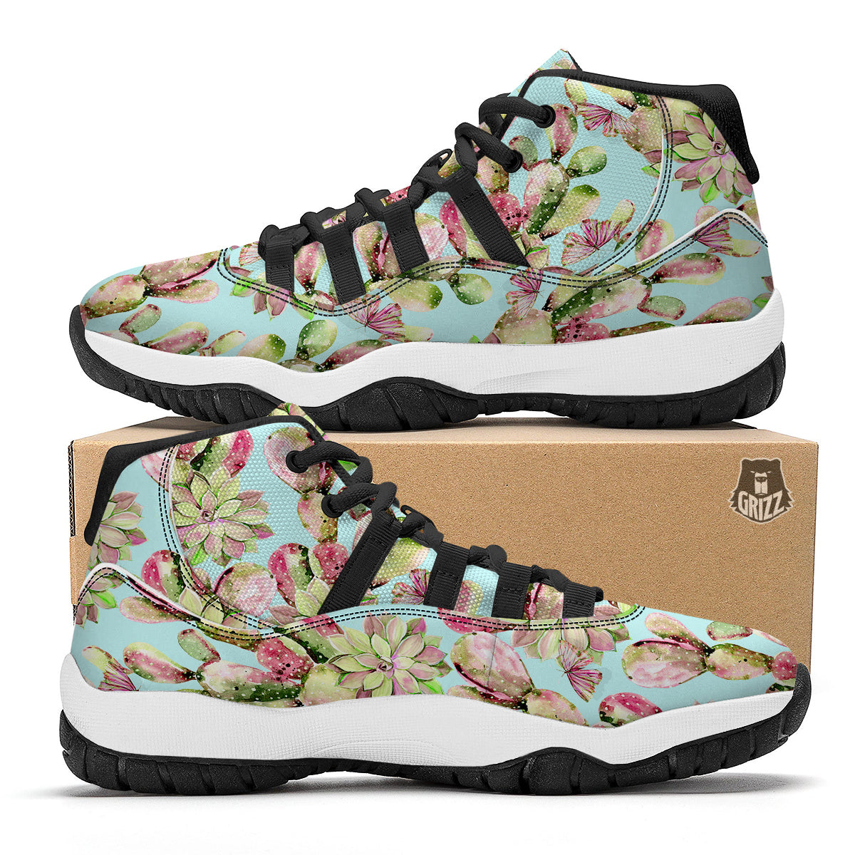 Motorcycle And Red Print Pattern Black Bball Shoes-grizzshop