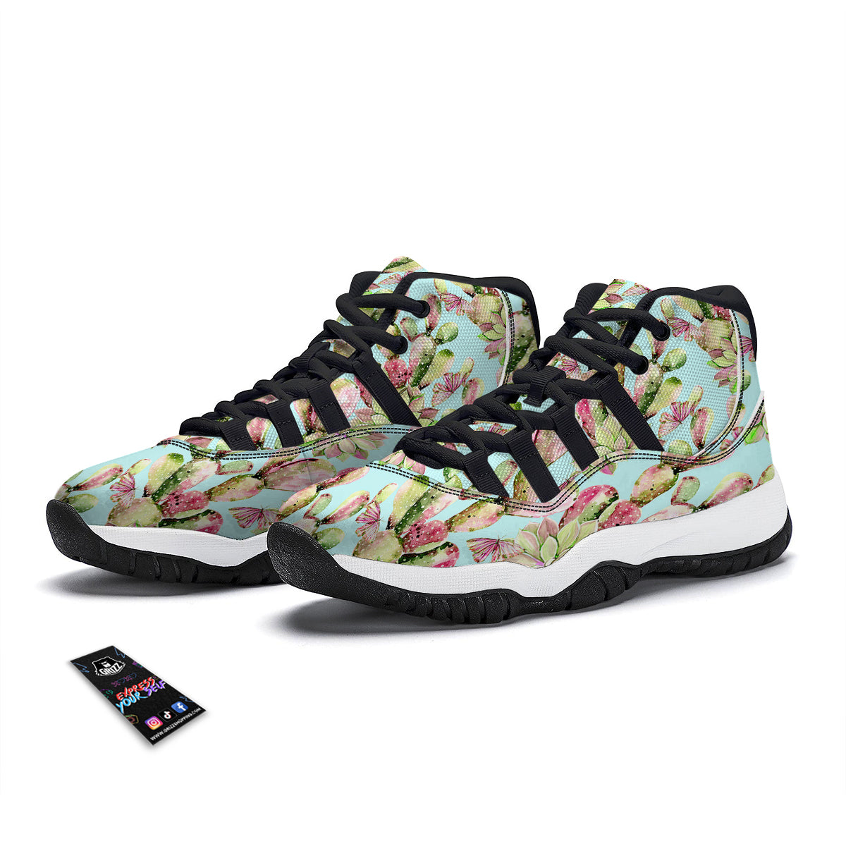 Motorcycle And Red Print Pattern Black Bball Shoes-grizzshop