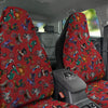 Motorcycle And Red Print Pattern Car Seat Covers-grizzshop