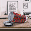 Motorcycle And Red Print Pattern Tumbler-grizzshop