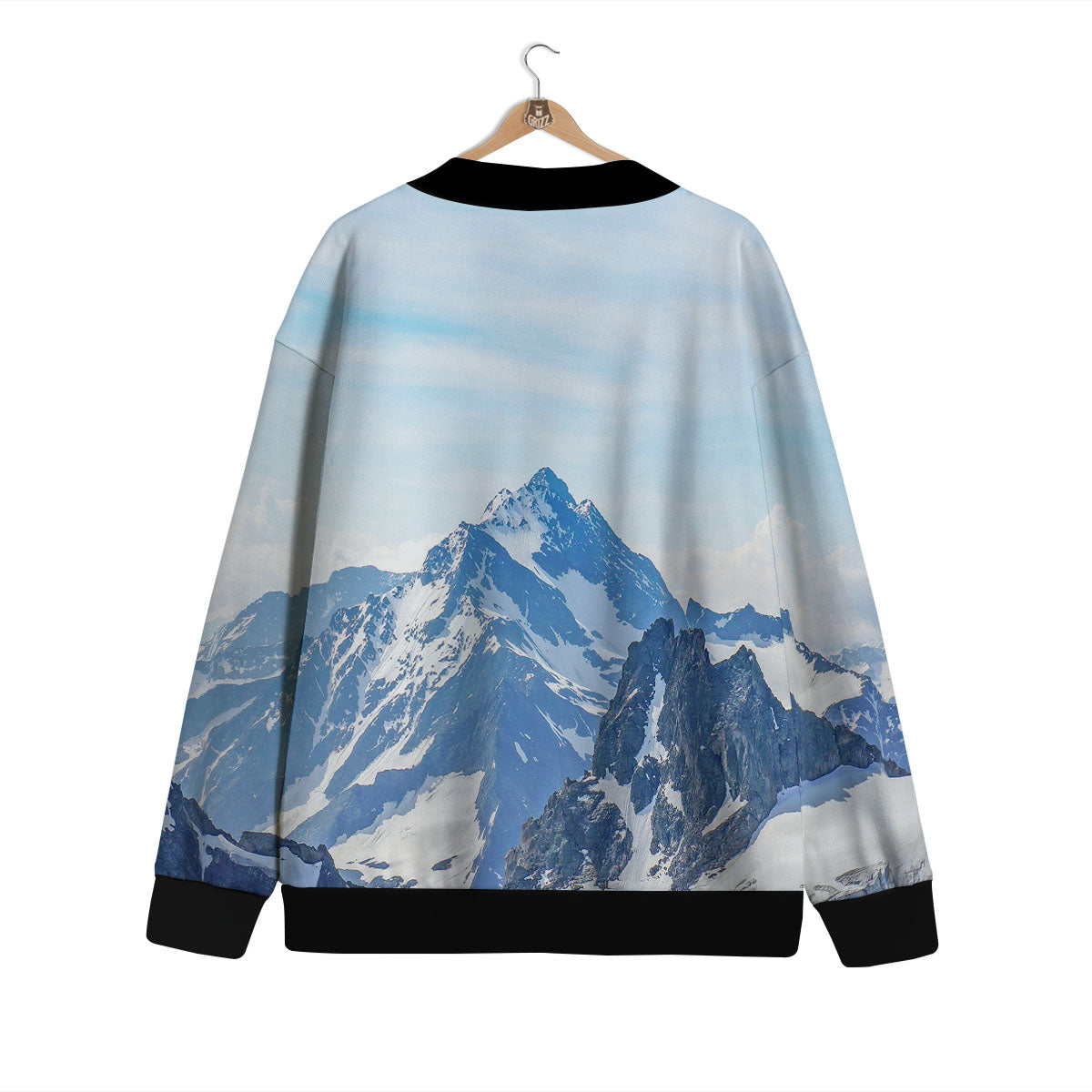 Mountain Alps Print Cardigan-grizzshop