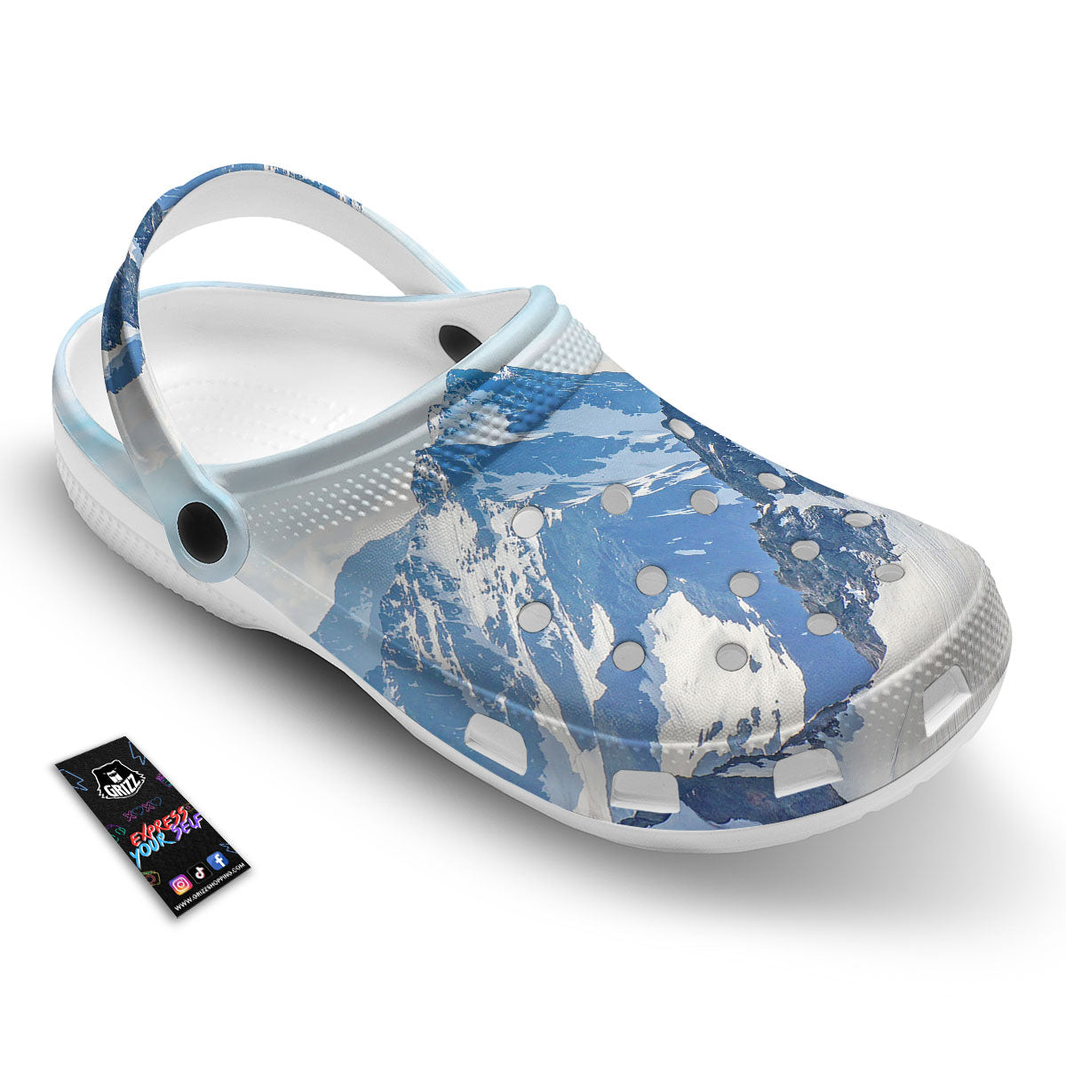 Mountain Alps Print Clog-grizzshop