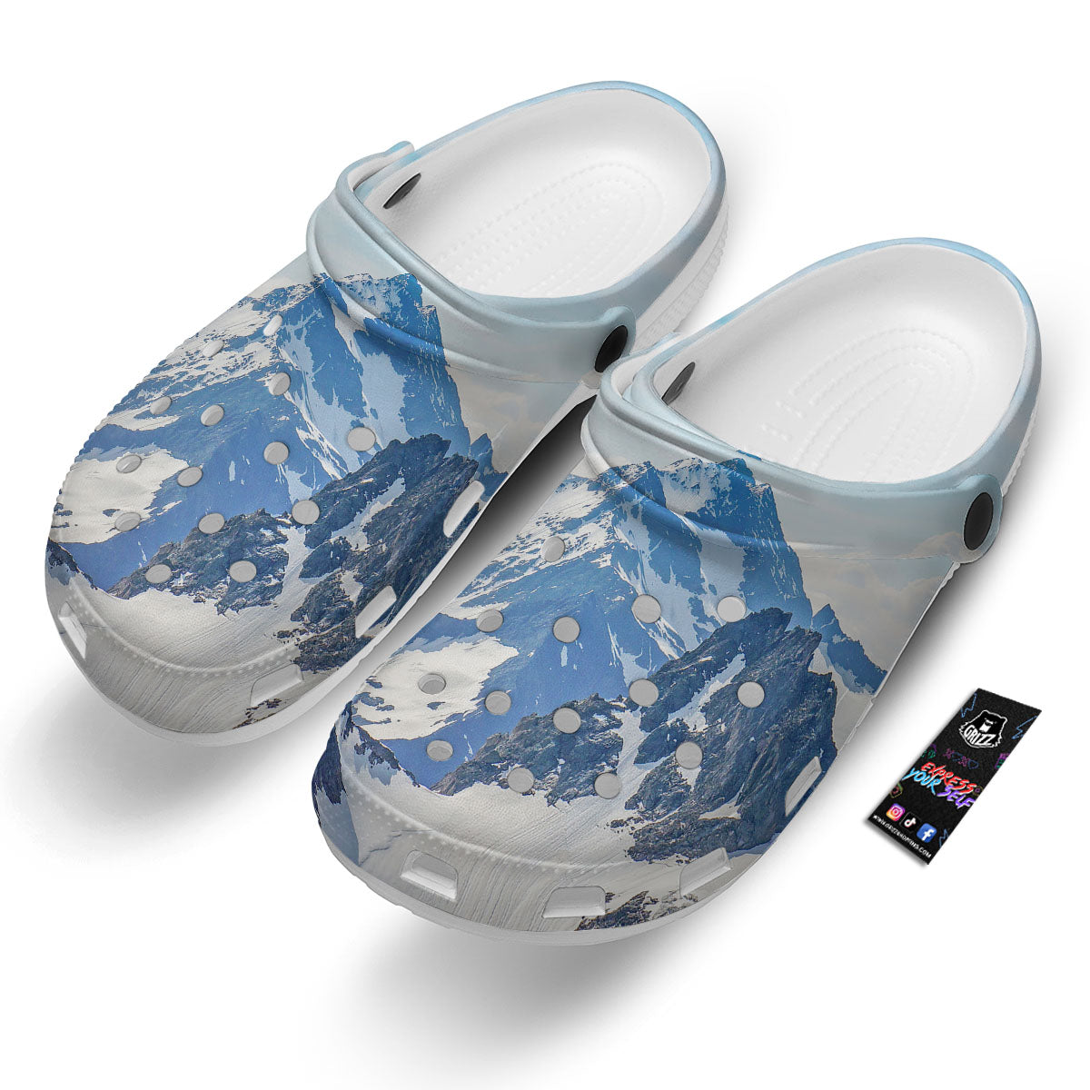 Mountain Alps Print Clog-grizzshop