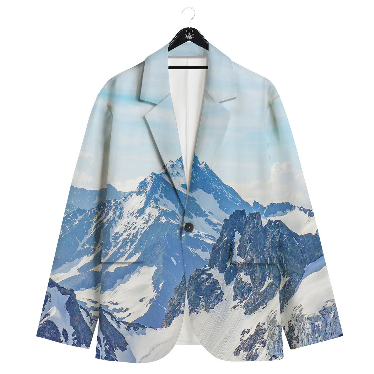 Mountain Alps Print Men's Sport Coat-grizzshop