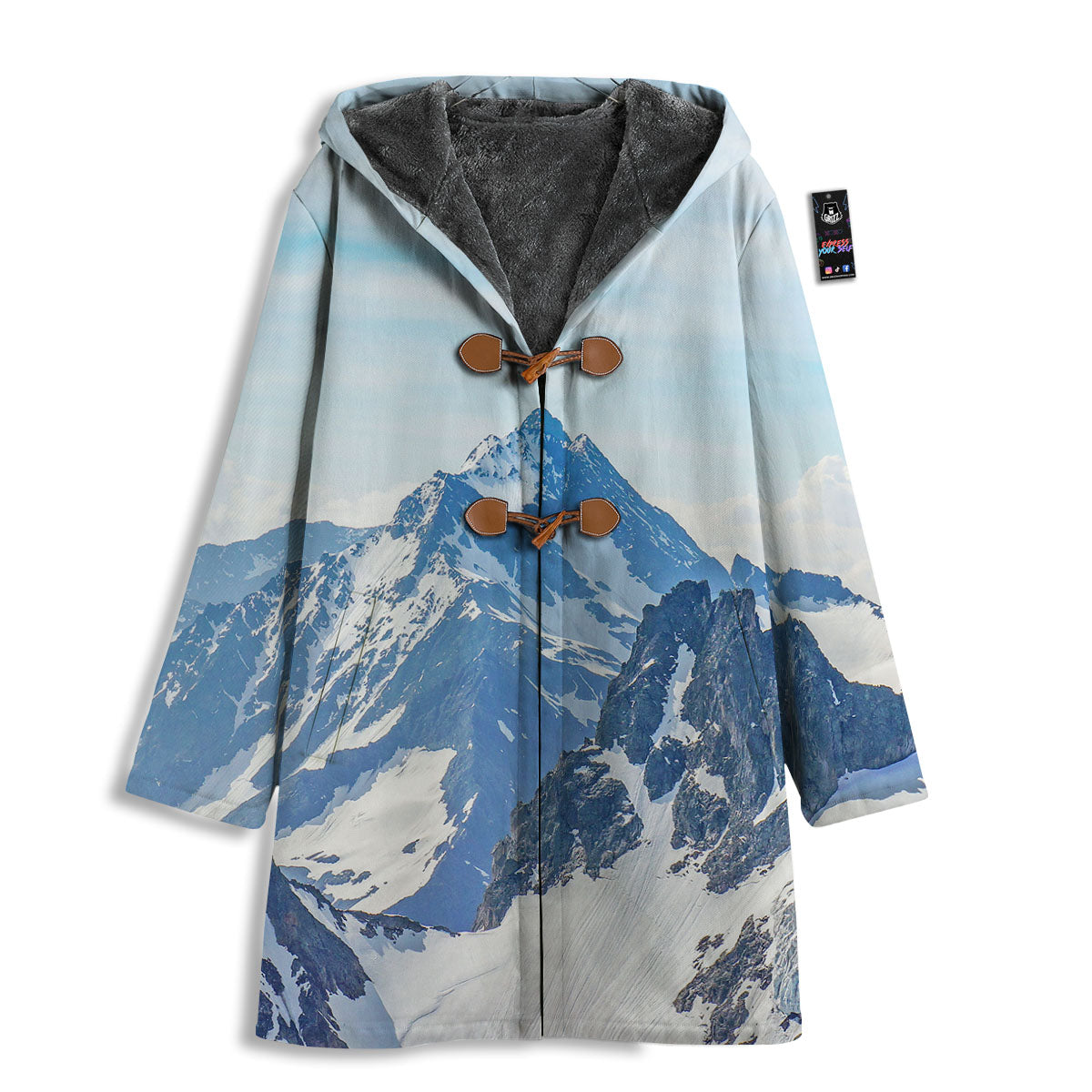 Mountain Alps Print Men's Windbreaker Jacket-grizzshop