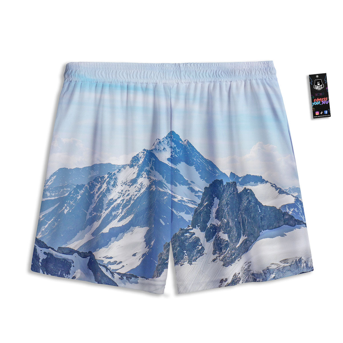 Octopus Cute Print Pattern Mesh Shorts