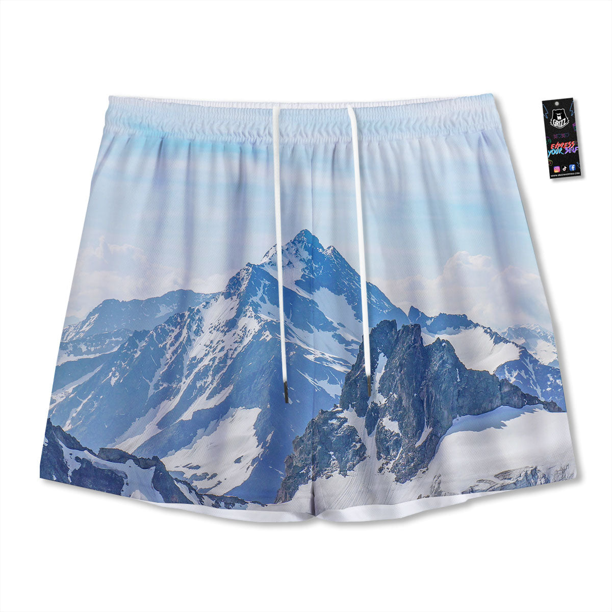 Octopus Cute Print Pattern Mesh Shorts