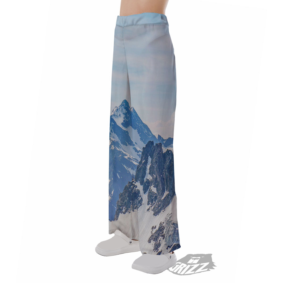 Mountain Alps Print Pajama Pants-grizzshop