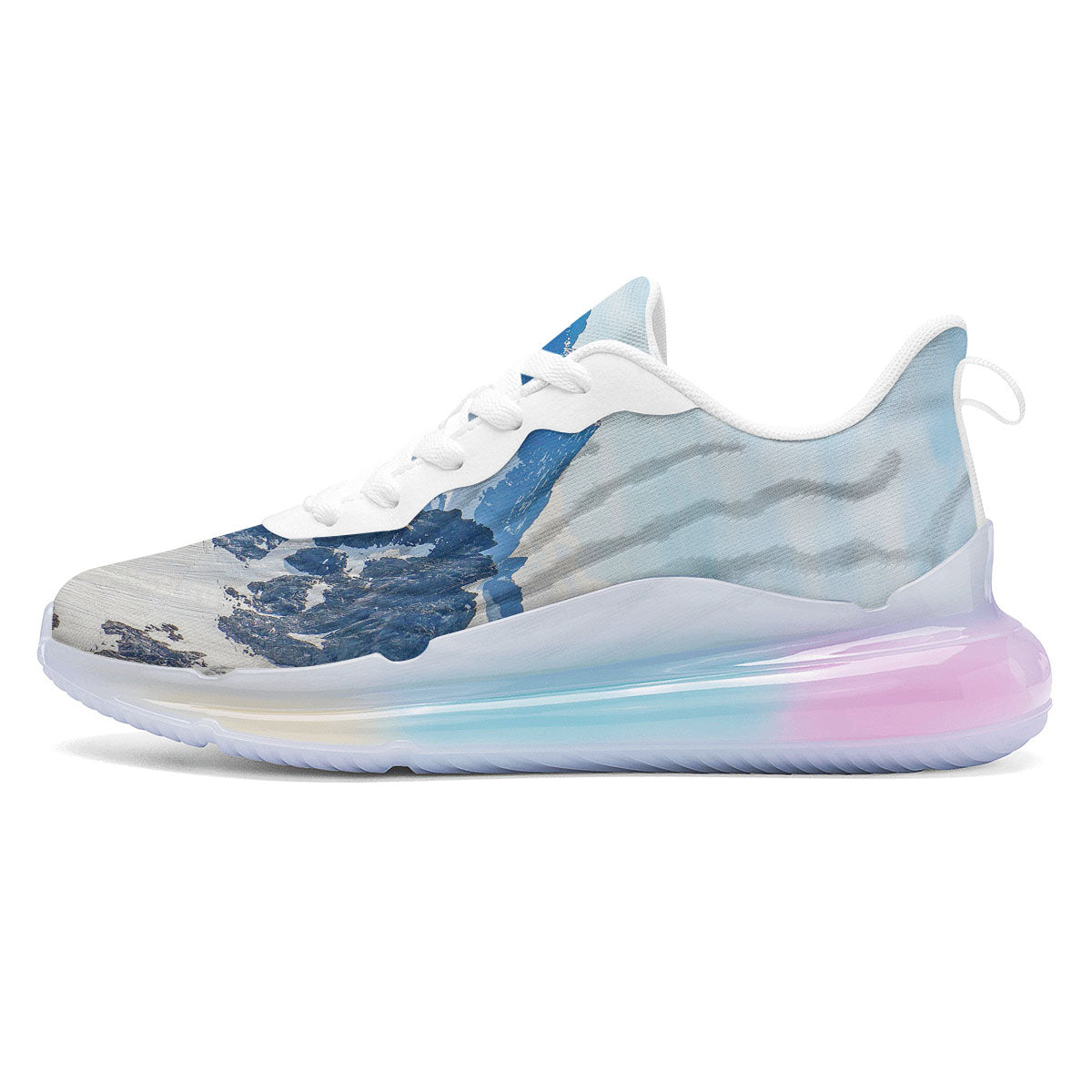 Mountain Alps Print Running Sneakers-grizzshop