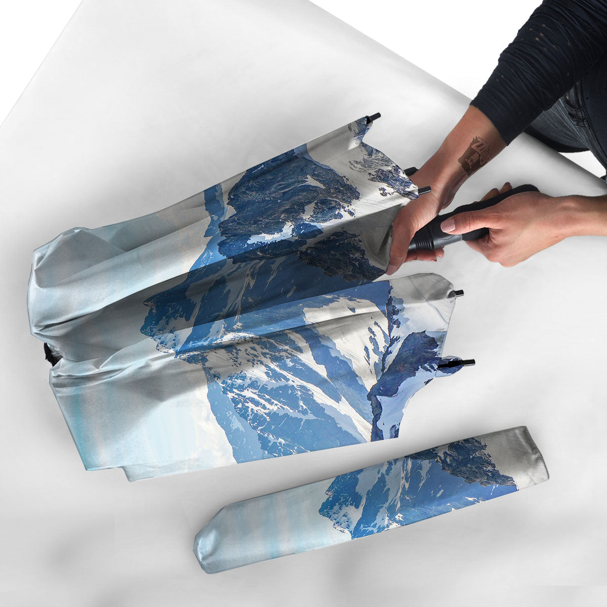 Mountain Alps Print Umbrella-grizzshop