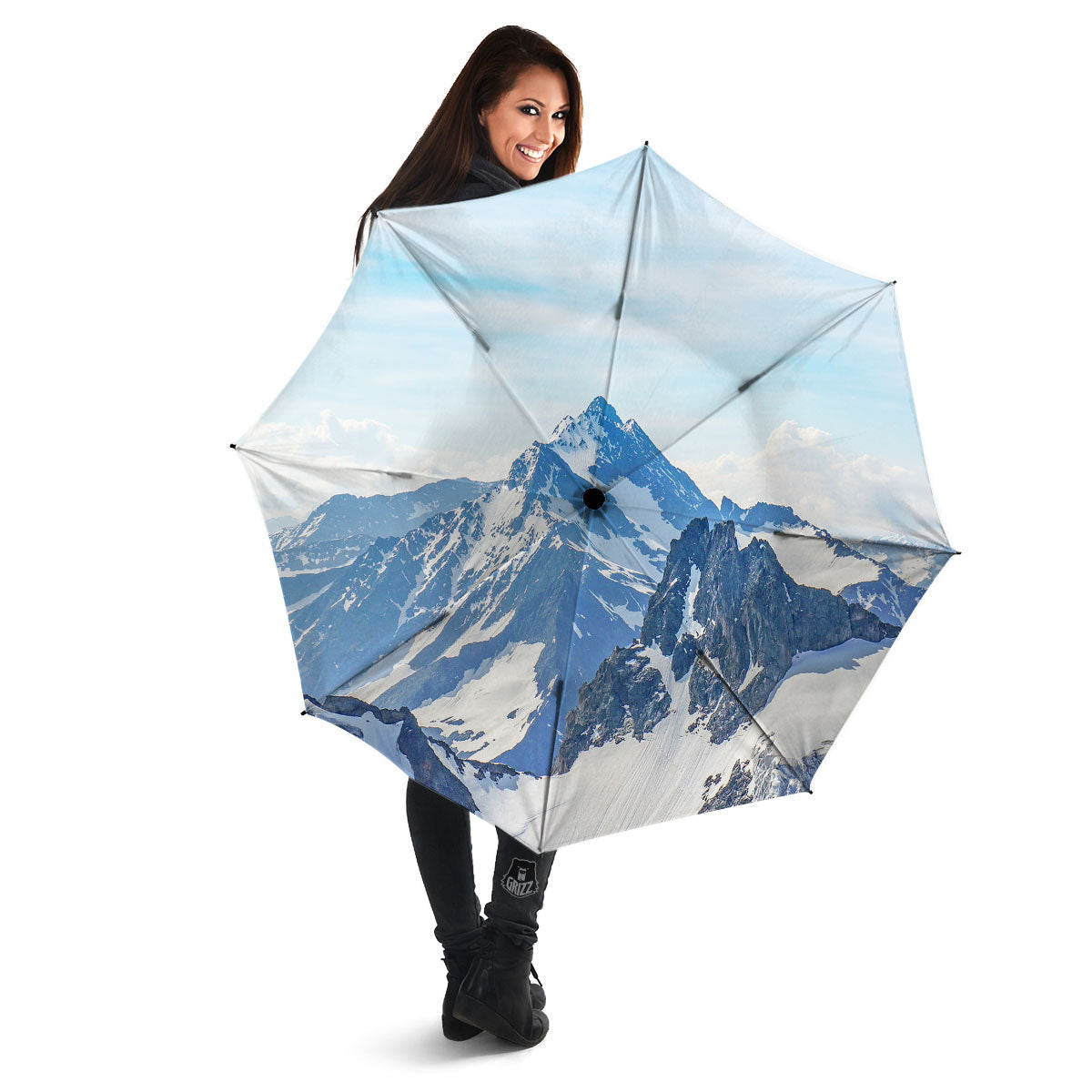 Mountain Alps Print Umbrella-grizzshop