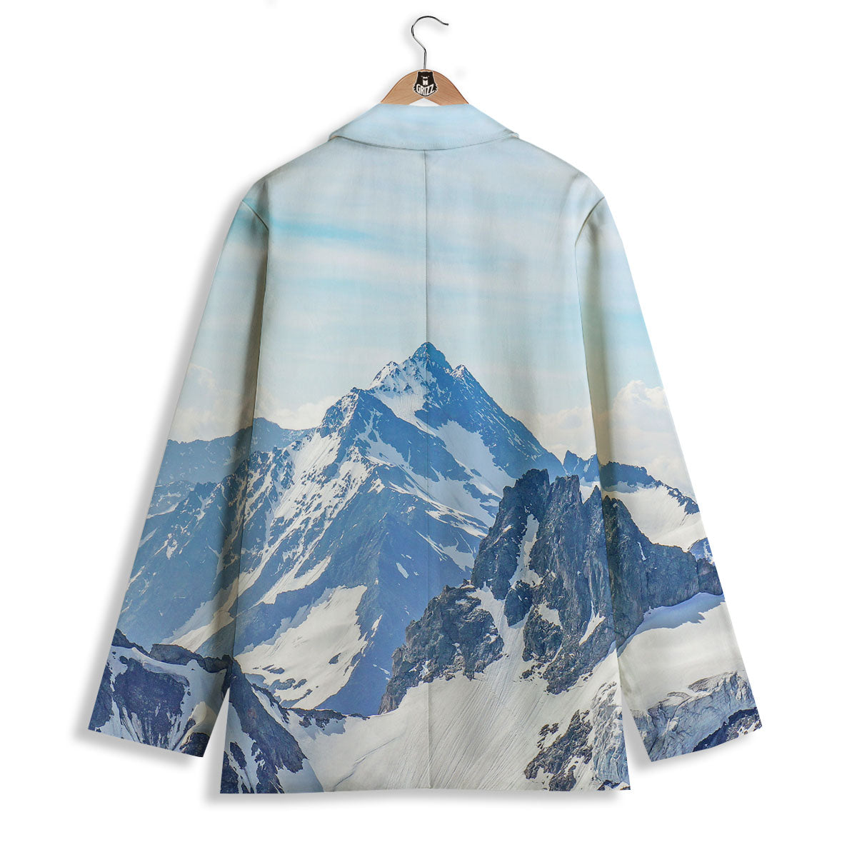 Mountain Alps Print Women's Blazer-grizzshop