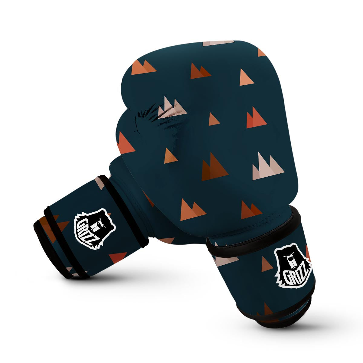 Mountain Print Pattern Boxing Gloves-grizzshop