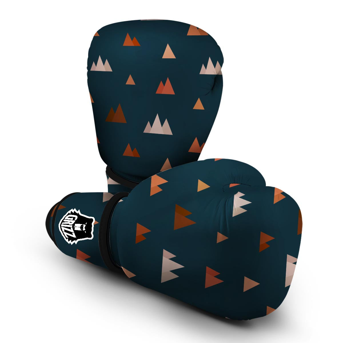 Mountain Print Pattern Boxing Gloves-grizzshop