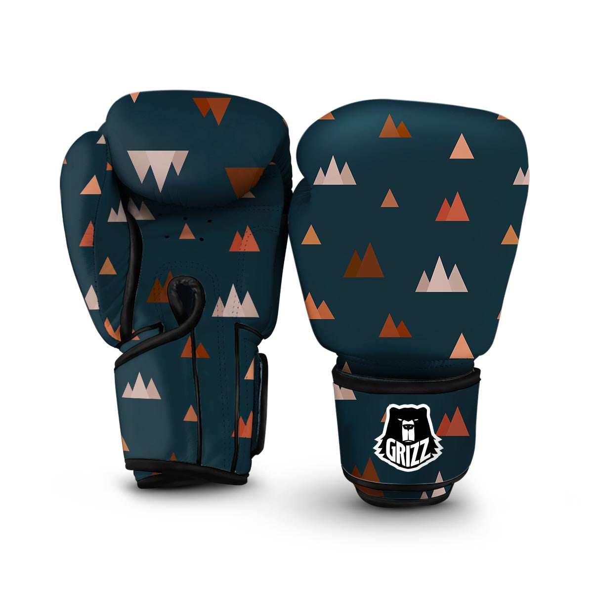 Mountain Print Pattern Boxing Gloves-grizzshop