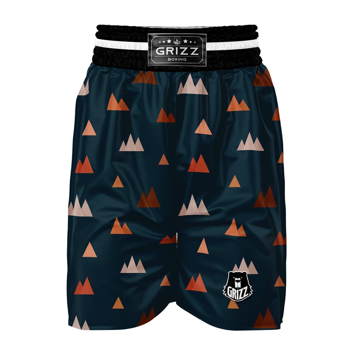 Mountain Print Pattern Boxing Shorts-grizzshop