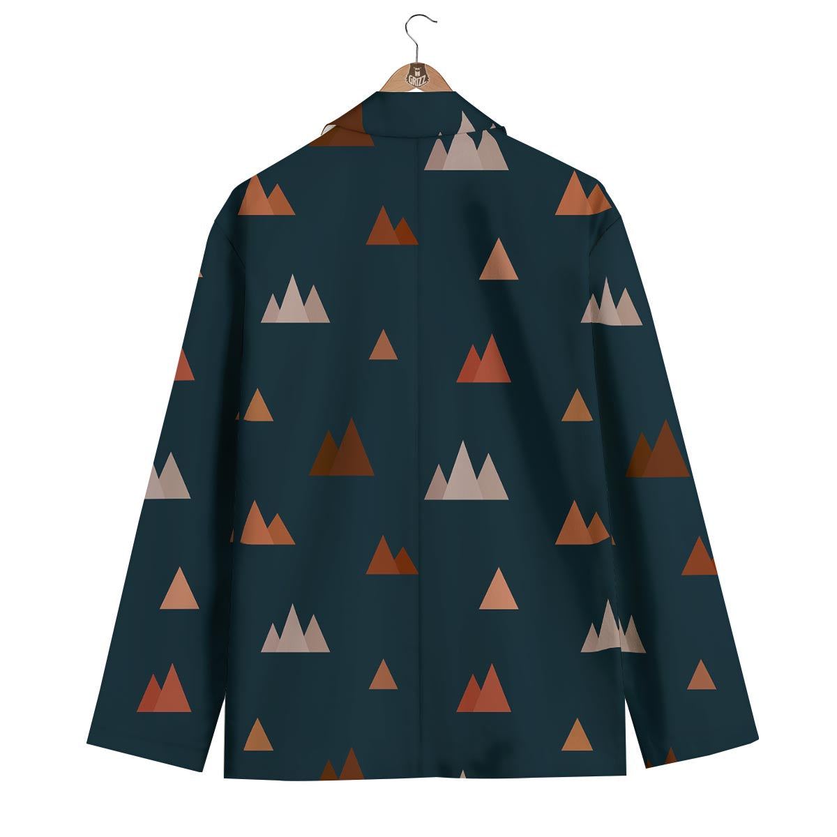 Mountain Print Pattern Men's Blazer-grizzshop