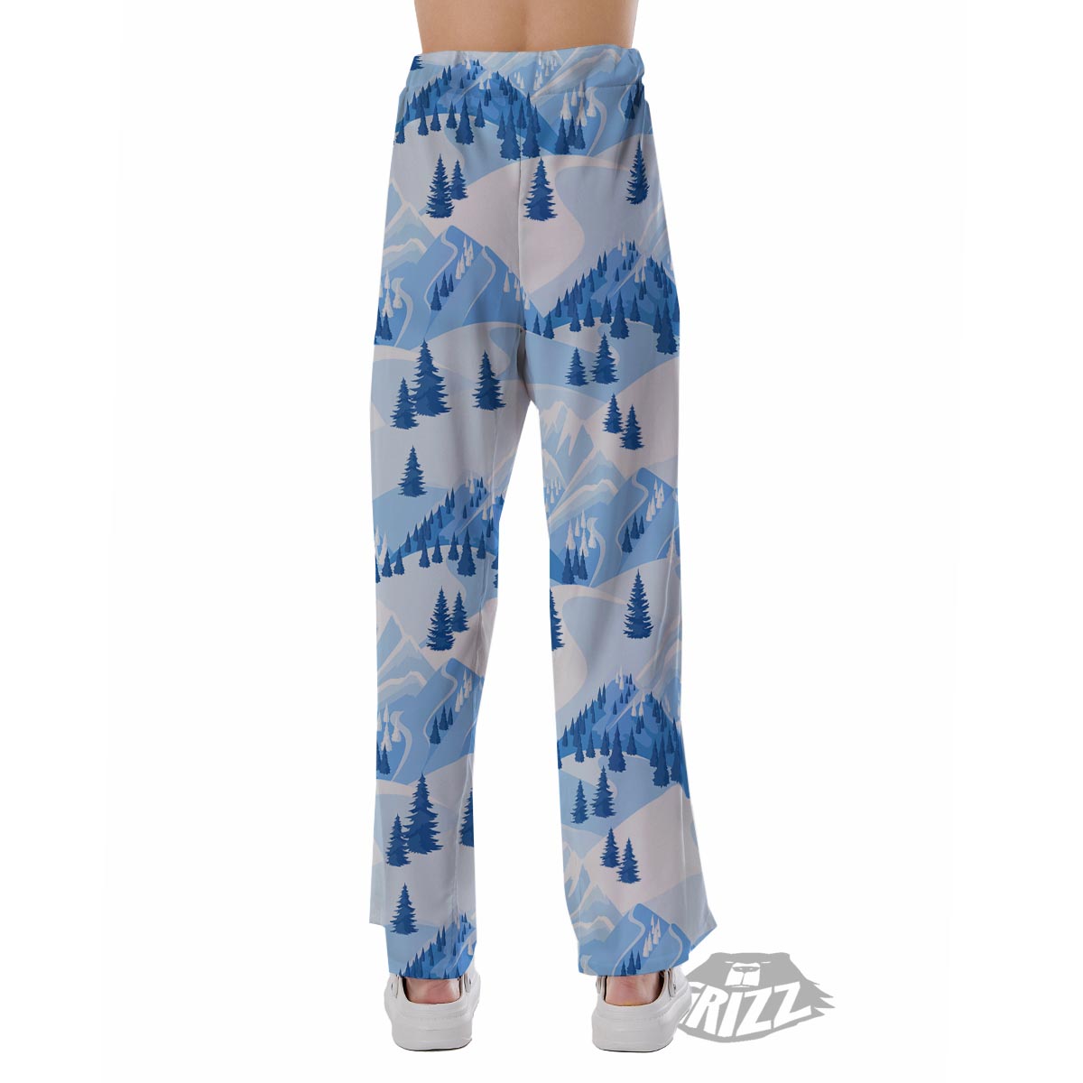 Mountain Skiing Print Pattern Pajama Pants-grizzshop