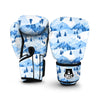 Mountain Snow Pattern Print Boxing Gloves-grizzshop