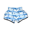 Mountain Snow Pattern Print Muay Thai Boxing Shorts-grizzshop