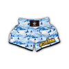 Mountain Snow Pattern Print Muay Thai Boxing Shorts-grizzshop