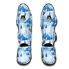 Mountain Snow Pattern Print Muay Thai Shin Guards-grizzshop