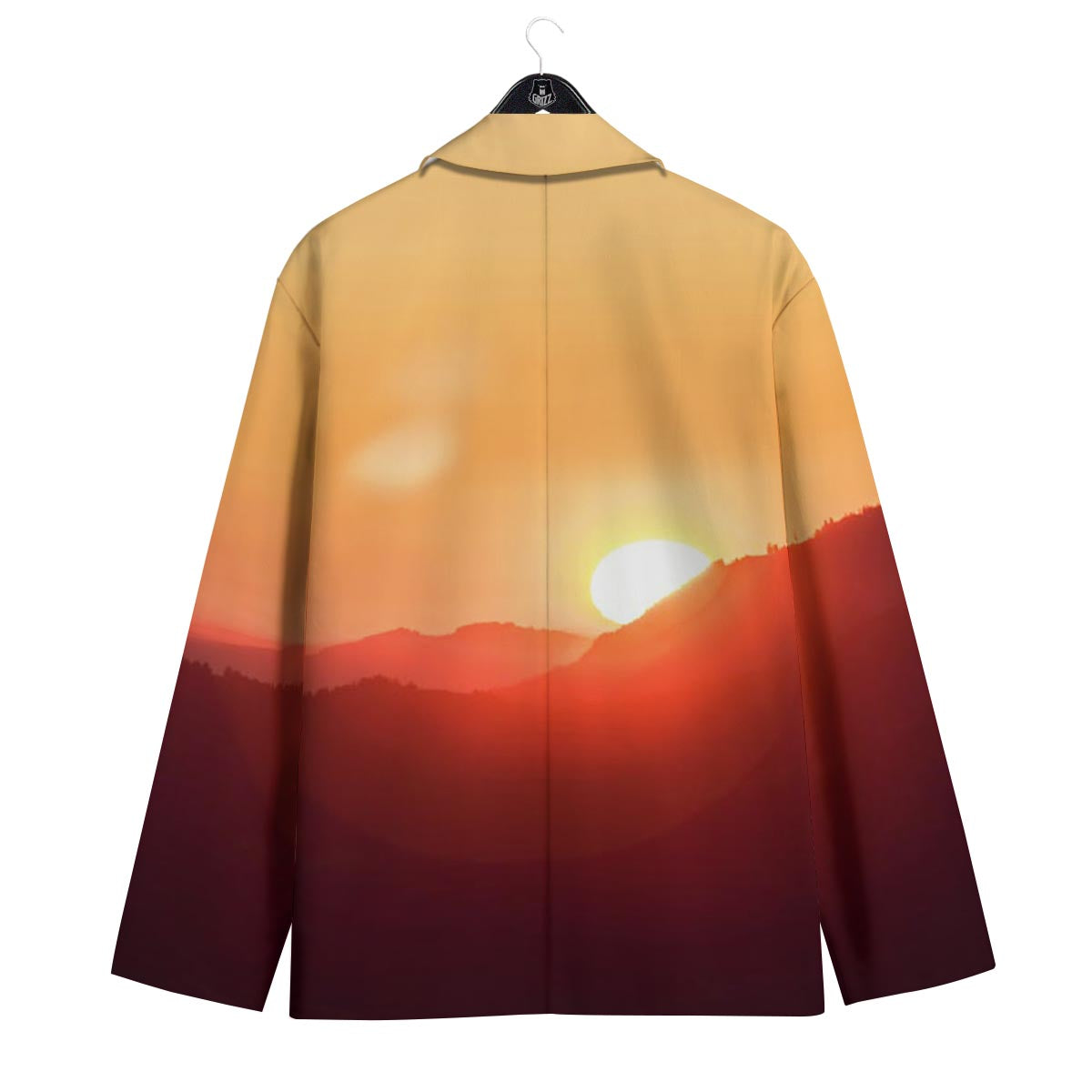 Mountain Sunrise Print Men's Sport Coat-grizzshop