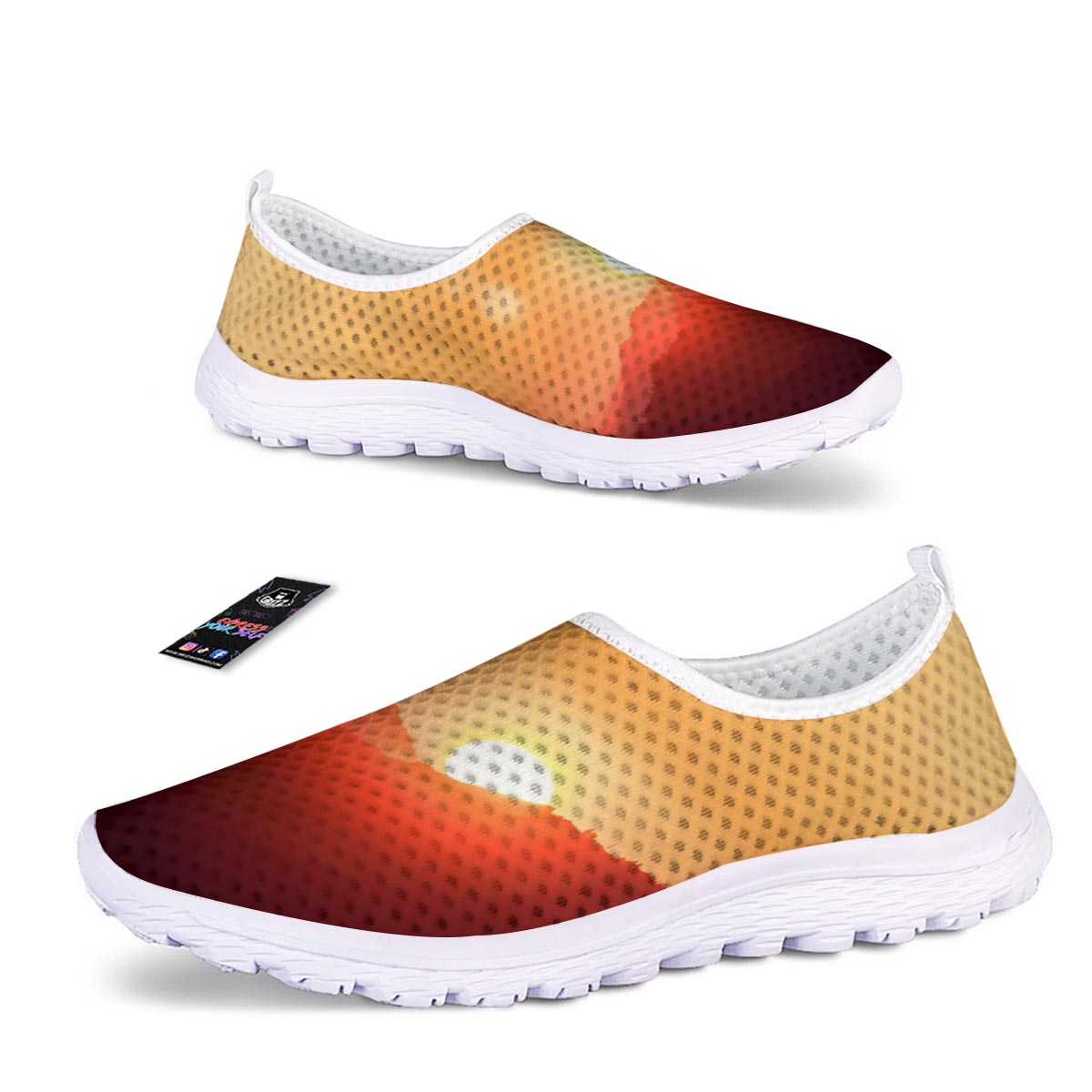 Mountain Sunrise Print Nurse Shoes-grizzshop