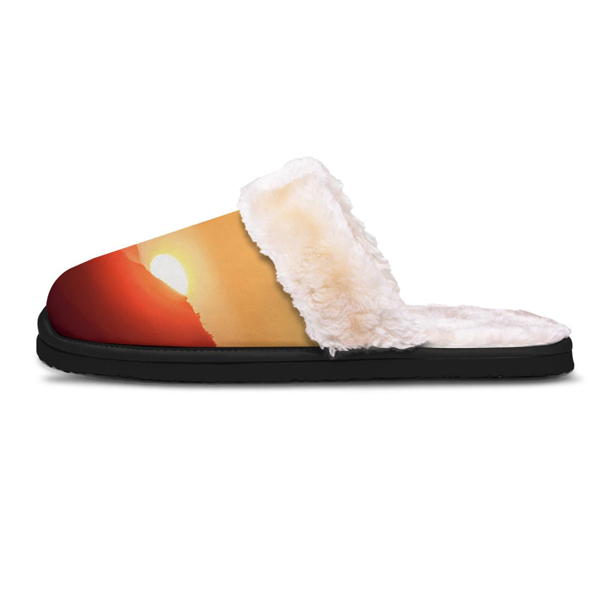 Mountain Sunrise Print Slippers-grizzshop