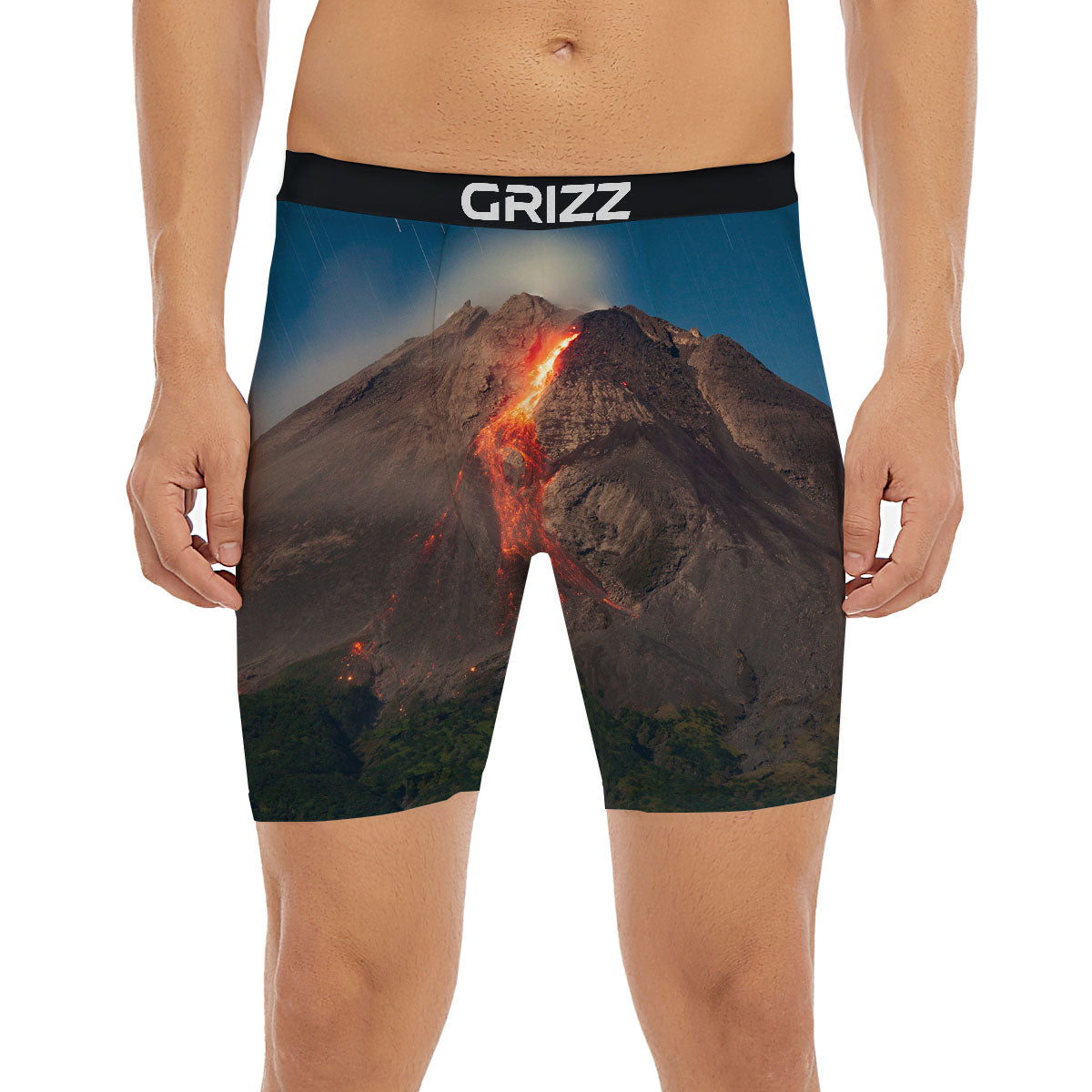 Mountain Volcanic Print Boxer Briefs-grizzshop