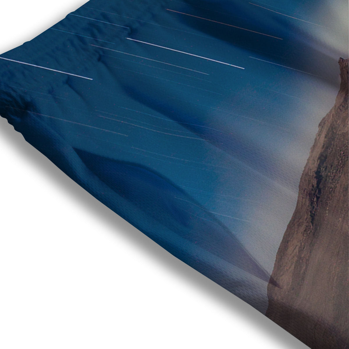 Mountain Volcanic Print Mesh Shorts