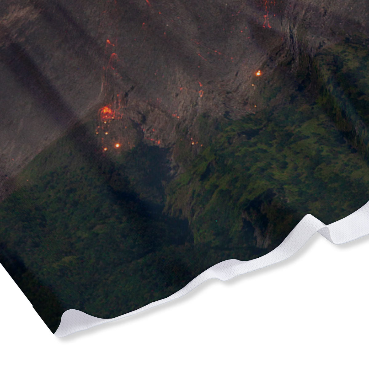 Mountain Volcanic Print Mesh Shorts
