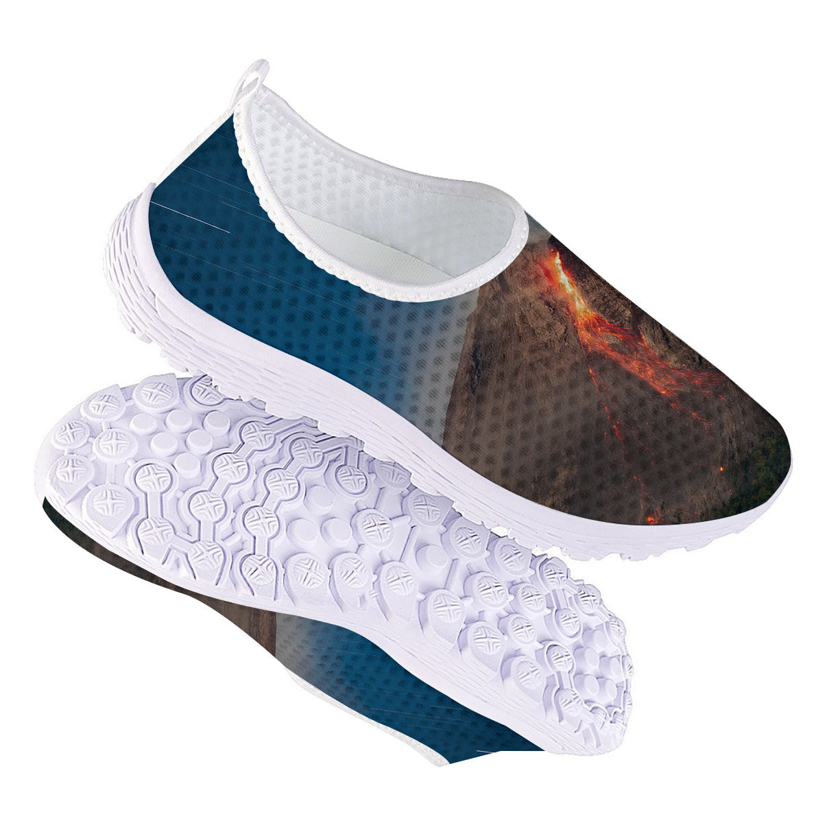 Mountain Volcanic Print Nurse Shoes-grizzshop